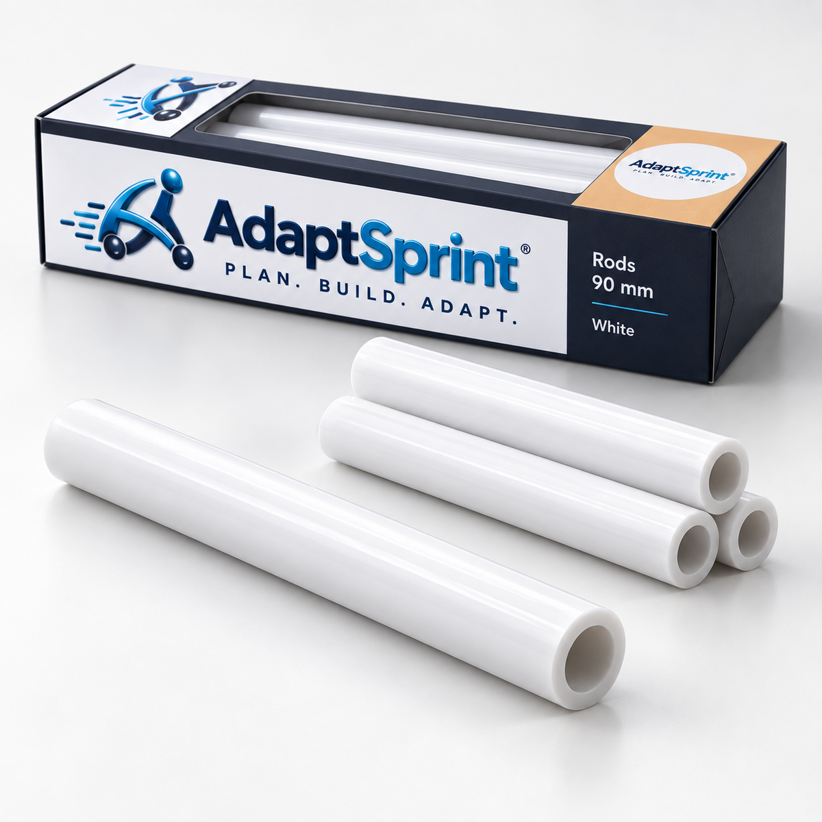 AdaptSprint Rod Pod 90 mm White studio product rendering